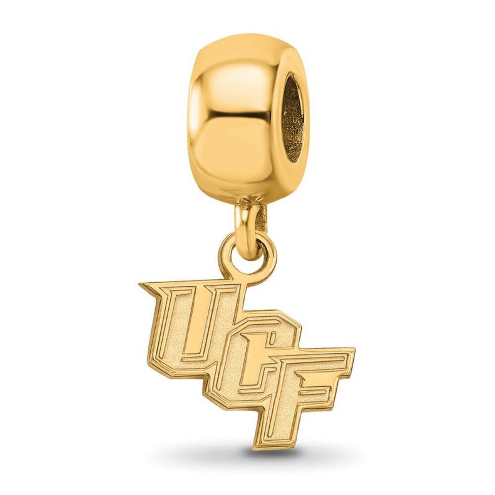 14k Gold Plated Silver U of Central Florida XS Dangle Bead Charm